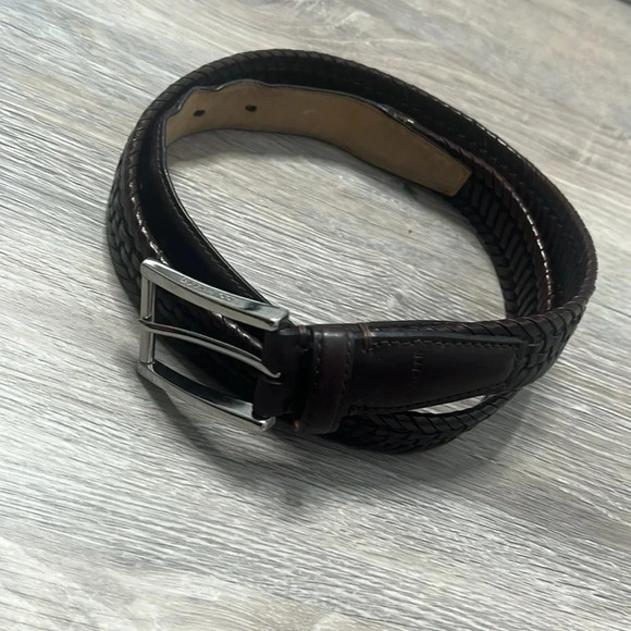 Cole Haan Brown Leather Belt - Picture 3 of 9